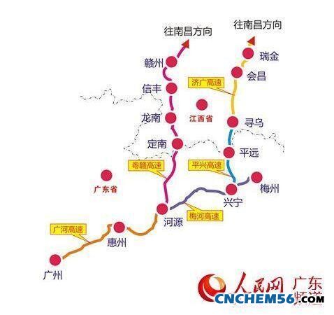 济广高速年底全线通车 广州可高速直达江西(图)